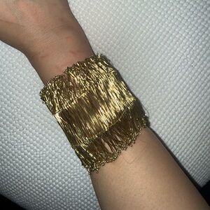 Gold Fringe Layered Bracelet - Women Jewelry